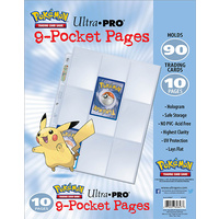 Pokemon - Pikachu Designed  -9 Pocket Pages - (10)