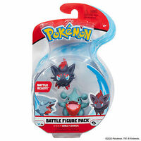 Pokemon - 2-Inch Battle Figure Pack - Gible & Zorua