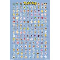 Pokemon - Kanto Original 151 Poster