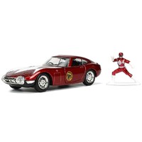 Power Rangers - 1967 Toyota 2000 GT With Red Ranger - 1/32 Scale Die-cast