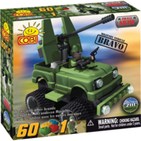Small Army - 60 Piece - Bravo Military Vehicle - Construction Set