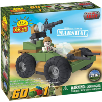 Small Army - 60 Piece - Marshal Military Vehicle - Construction Set