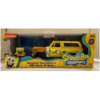 Hollywood Rides - 1980 Chevy K5 Blazer & Spongebob Diecast Figurine. 1:32 scale diecast collectible model car