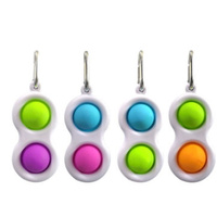 Pop-It - Fidget Toy - With 2 Dimples Keychain