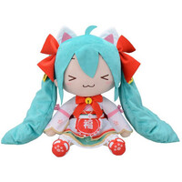 Hatsune Miku Maneki-Miku Fluffy Plush (LL)