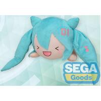 SEGA NESOBERI Lay-Down Hatsune Miku Series M Plush - Hatsune Miku Live Cheering (EYES CLOSED)