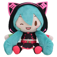 SEGA Fuwapuchi Hatsune Miku Series Plush EX - Hatsune Miku Live Ver. Winking