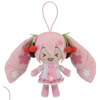 Hatsune Miku Series MP Fluffy Mascot - Sakura Miku - Laughing
