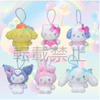 SEGA - Sanrio Characters Cotton Candy Ribbon Mascot - Yurukawa Design