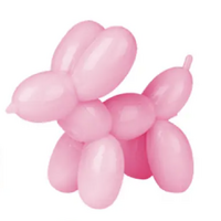 Stretchy Fidget Balloon Dog - Light Pink