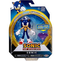 Sonic The Hedgehog -  - 4" Sonic - Action Figure - With Chaos Emerald