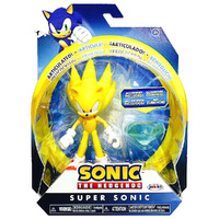 Sonic The Hedgehog -Super Sonic With Chaos Emerald - 4" -  Wave 8