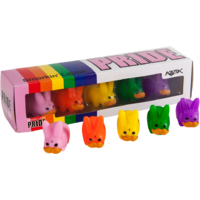 Frank Kozik - Mini Stache Labbit - Pride - 5-Pack Collector Box Set by Kidrobot