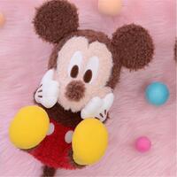 Mickey & Minnie Red Cheeks Special Fluffy Kororin Plush Toy - Mickey Mouse