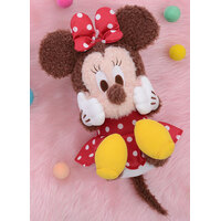 Mickey & Minnie Red Cheeks Special Fluffy Kororin Plush Toy - Minnie Mouse