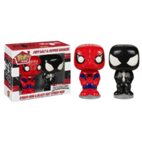 Spider-Man - Spider-Man and Black Suit Spider-Man - Pop! - Home Salt and Pepper Shakers