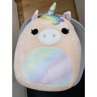 Squishmallows - 12" Animal Plush - Mellie The Peach Coloured Unicorn !
