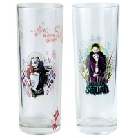Suicide Squad - Joker & Harley Quinn - Glass Tumbler Set