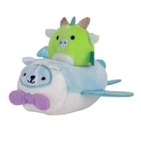 Squishville -Dexter in Dog-Fight Plane - Mini Squishmallow in Vehicle