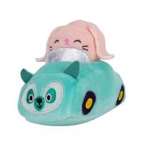 Squishville -Bop in Green Car - Mini Squishmallow in Vehicle