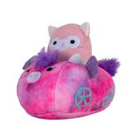 Squishville -Mauve in Pink Carriage - Mini Squishmallow in Vehicle