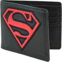 Superman - Red Patent - Shield Bi-fold - Wallet