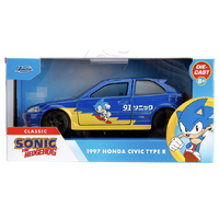 Sonic The Hedgehog - 1:32 Honda Civic Type-R - Diecast Vehicle