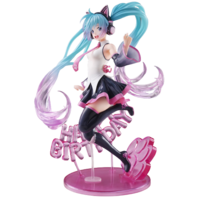 Taito PRIZE Hatsune Miku Birthday 2021 AMP Figure Happy Cat Ver. *PACKAGING BOX SLIGHTLY DENTED!*