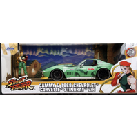 Street Fighter - Cammy & 1969 Chevrolet Corvette Stingray ZL1 - 1/24th Scale Die-Cast Vehicle Replica