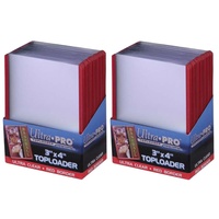 Ultra Pro - Top Loader - 3" X 4" - Red Outlined - 25 Pack 
