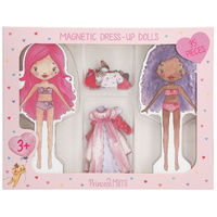 Princess Mimi - dress up doll - magnetic girls - wood - 35 pcs