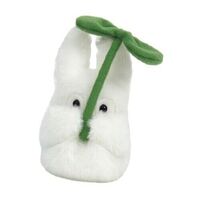 My Neighbor Totoro - Fluffy Otedama mini Plush Chibi Totoro with Leaf