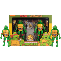 Teenage Mutant Ninja Turtles (1987) - Michelangelo & Raphael Cartoon Collection 7” Scale Action Figure - 2-Pack