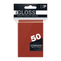 Deck Protectors - Standard Sleeves - 50 Count - Pro-Matte - Lava Red