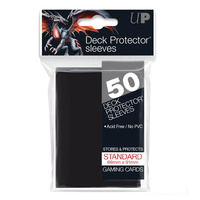 Deck Protector - Standard Size - Solid Black - 50 Count
