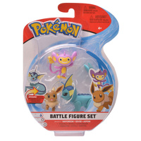 Pokemon Battle Figure Set Vaporeon + Eevee + Aipom
