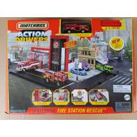 Matchbox - Fire Station Rescue Plus Blaze Blitzer - Action Drivers