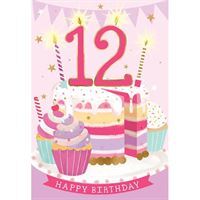 Happy Birthday - 12 Year old Cake