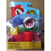 World of Nintendo - Super Mario - 4 Inch Figure - Piranha Plant With Question Block