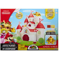 World of Nintendo - 2.5" Deluxe Mushroom Kingdom Castle Playset - Includes Exclusive Bowser !