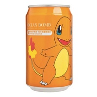 Ocean Bomb Pokemon Charmander Orange Flavoured Sparkling Water Can Drink