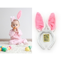 Bunny Ears - Plush - Bendable - Pink Headband